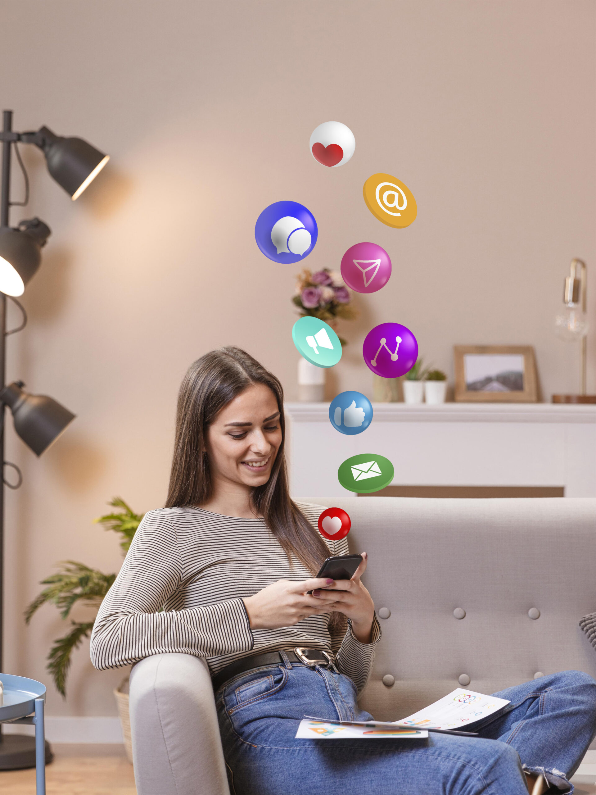 Social media marketing driving engagement, brand visibility, and qualified leads