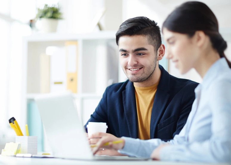 SEO team in India working collaboratively in a modern office