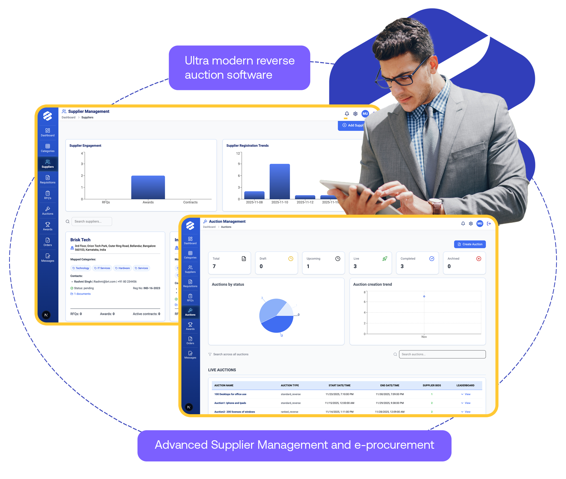 Improve procurement with efficient reverse auction solutions