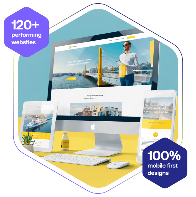 Custom-built websites that perform, scale, and convert with our website design and development services